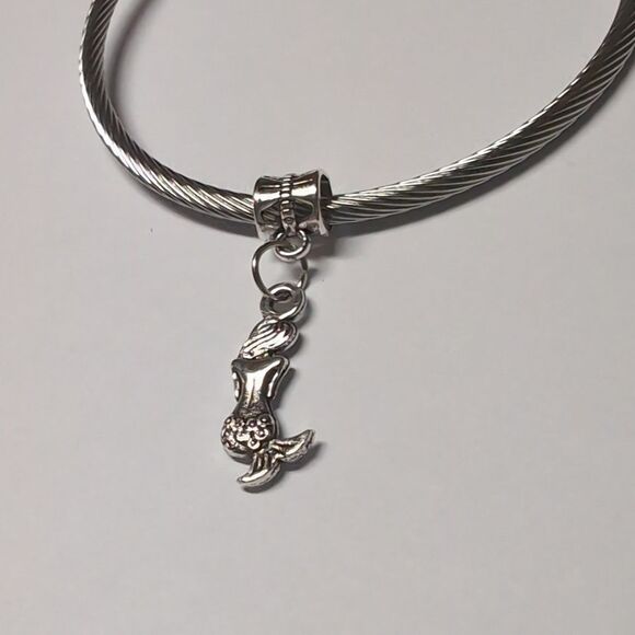 Silver Mermaid Dangle‎ Charm for Pandora Style Bracelet - Picture 3 of 5